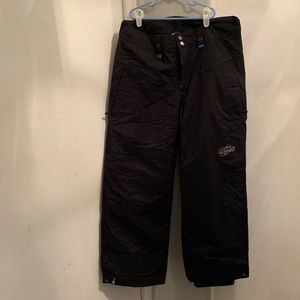 Black Bonfire Skiing/Snowboarding Snow Pants Small